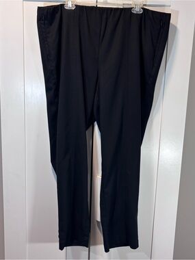 J.Jill Essential Cotton Stretch Pants Women’s 20 Black Pull On Elastic Waist